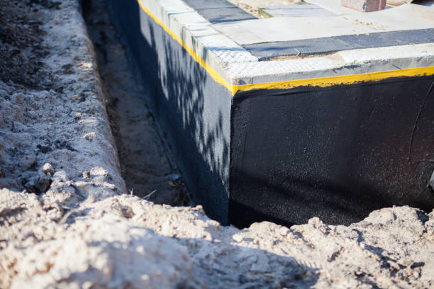 Residential Interior Drainage System installation at a Cedarhurst, NY home by SJ Waterproofing Pros